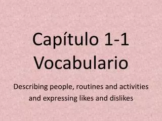 cap tulo 1 1 vocabulario