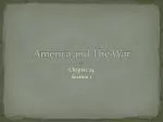 America and The War
