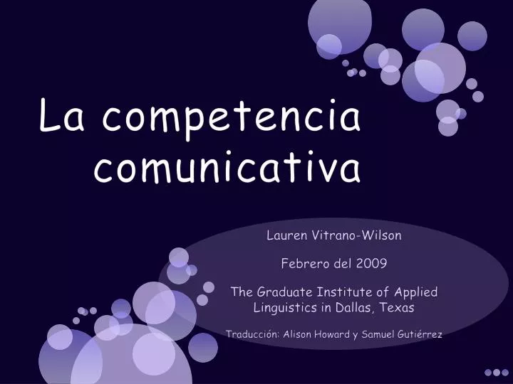 la competencia comunicativa