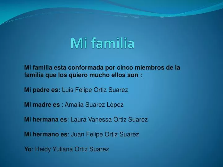 mi familia