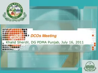 DCOs Meeting