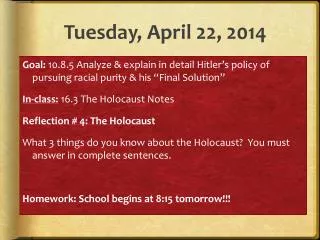 Tuesday, April 22, 2014