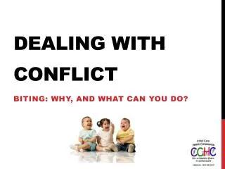 DEALING WITH CONFLICT
