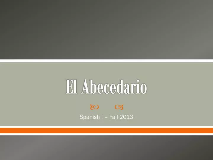 el abecedario