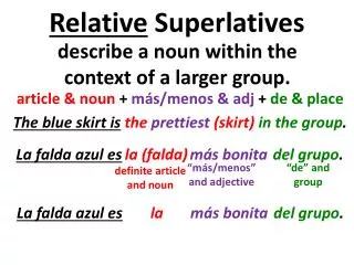 Relative Superlatives