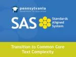 Transition to Common Core Text Complexity
