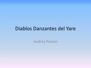 diablos danzantes del yare