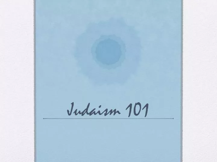 judaism 101