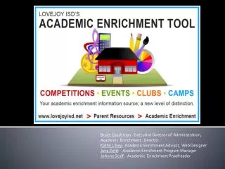 Why Academic Enrichment?