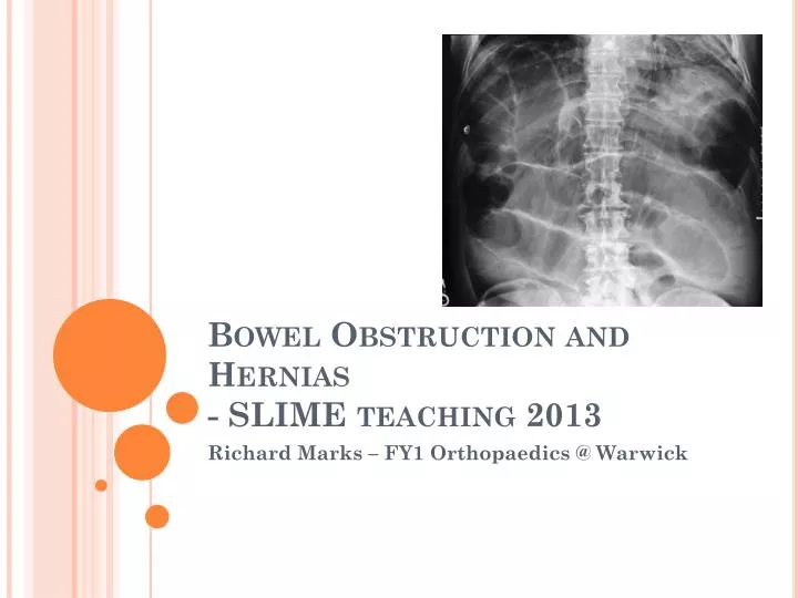 bowel obstruction and hernias slime teaching 2013