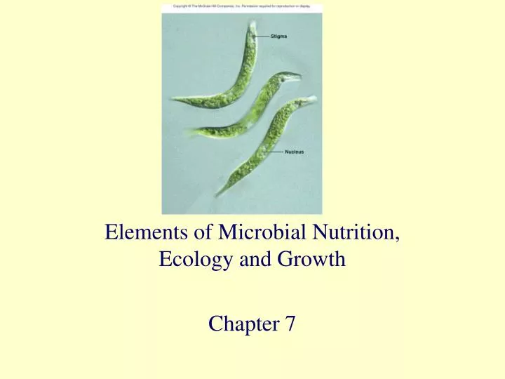 elements of microbial nutrition ecology and growth chapter 7