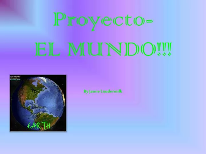 proyecto el mundo