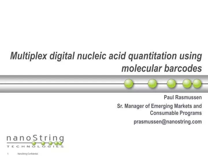 multiplex digital nucleic acid quantitation using molecular barcodes