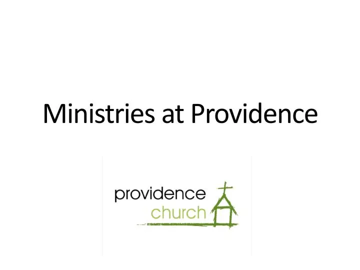 ministries at providence