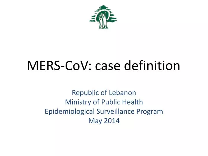 mers cov case definition