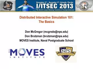 Distributed Interactive Simulation 101: The Basics