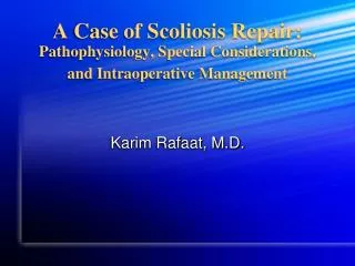 Karim Rafaat, M.D.