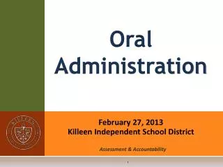 February 27, 2013 Killeen Independent School District