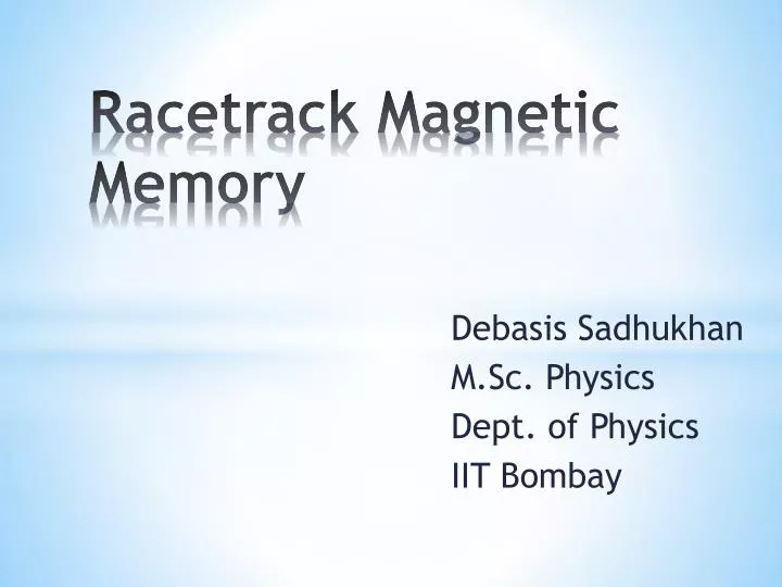 racetrack magnetic memory