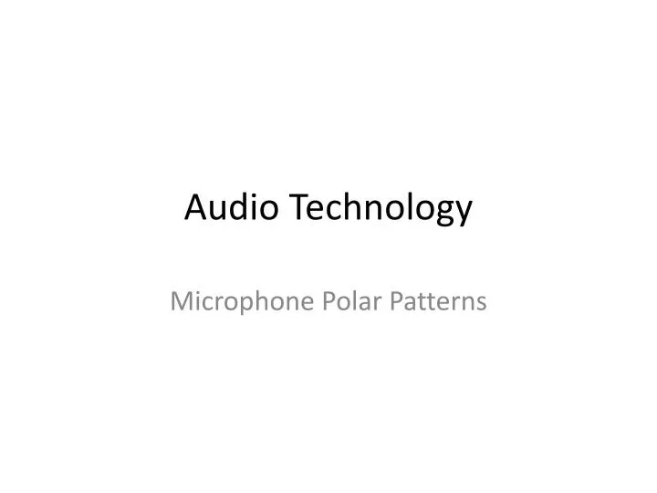 audio technology