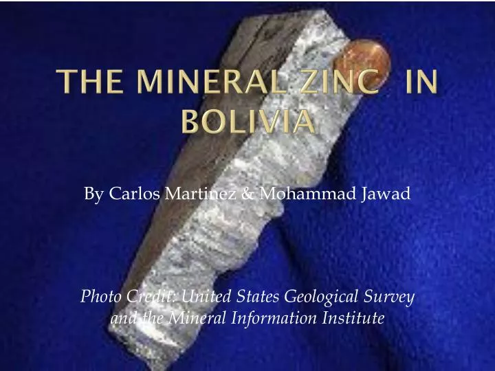 the mineral zinc in bolivia