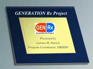 GENERATION Rx Project