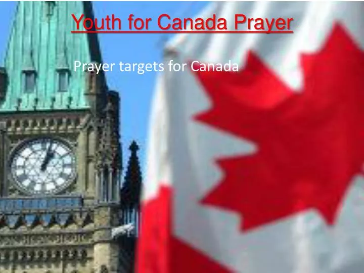 youth for canada prayer