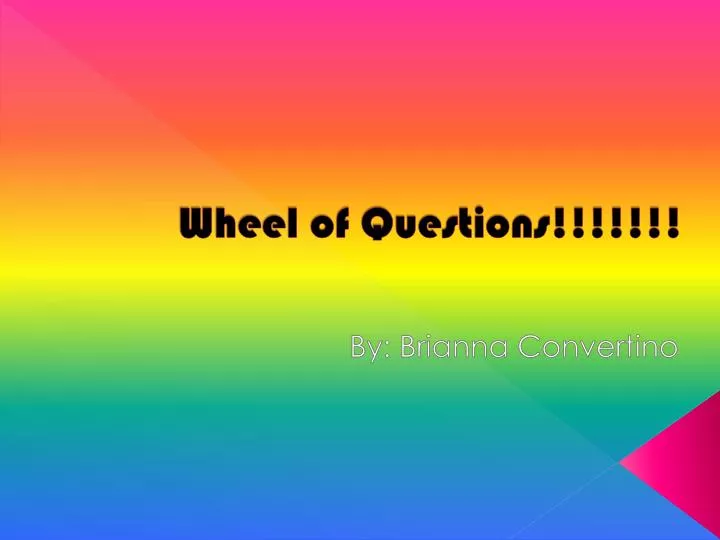 wheel of questions