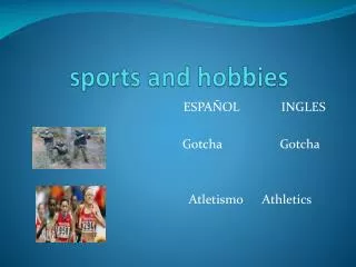 sports and hobbies