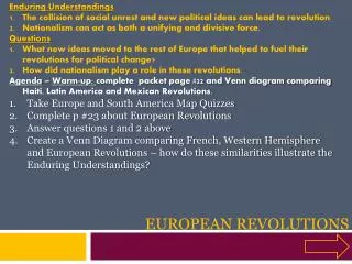 European Revolutions