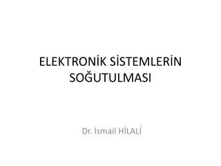elektron k s stemler n so utulmasi