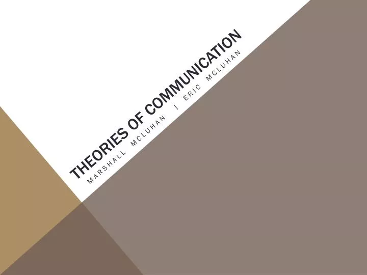 theories of communication