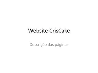 website criscake