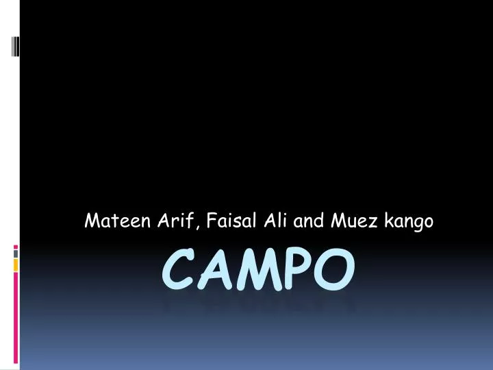 mateen arif faisal ali and muez kango