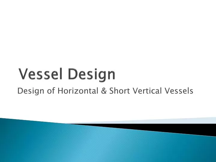 vessel design