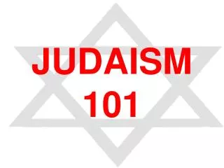 JUDAISM 101