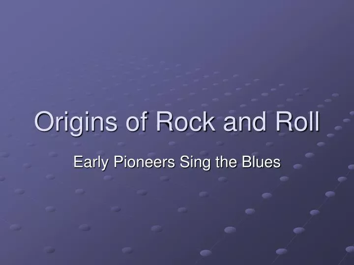 origins of rock and roll