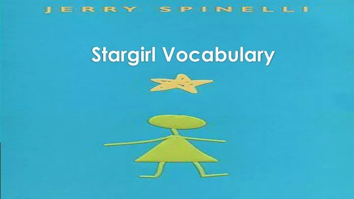 stargirl vocabulary