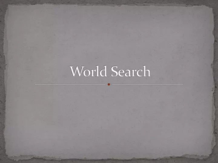 world search