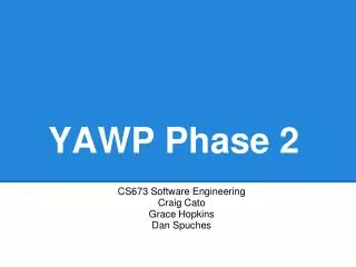 YAWP Phase 2