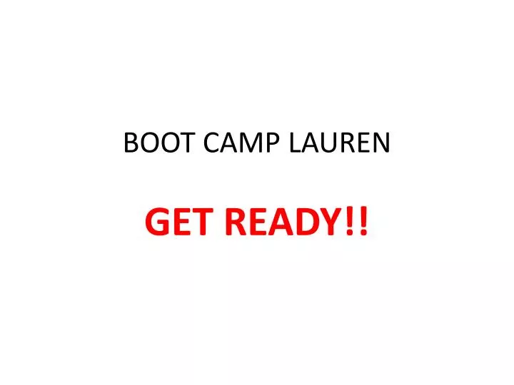 boot camp lauren