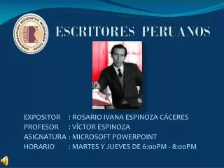 escritores peruanos