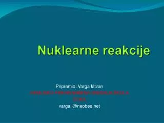 nuklearne reakcije