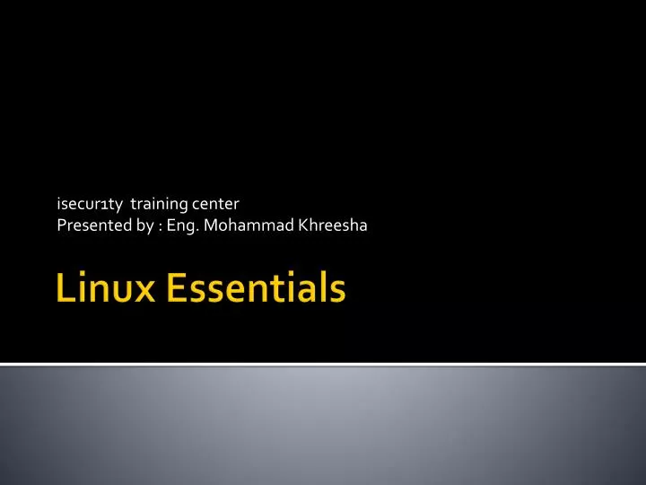 isecur1ty training center presented by eng mohammad khreesha