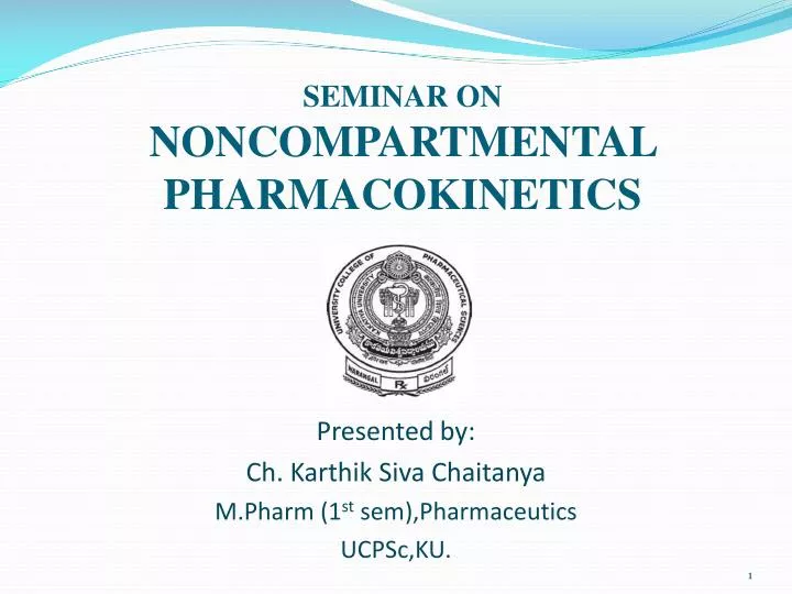 seminar on noncompartmental pharmacokinetics