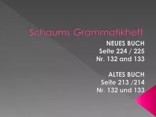 schaums grammatikheft