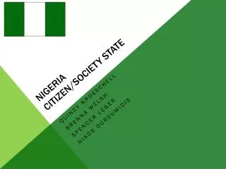 Nigeria Citizen/Society State