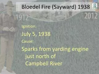 Bloedel Fire ( Sayward ) 1938