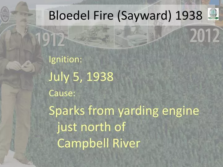 bloedel fire sayward 1938