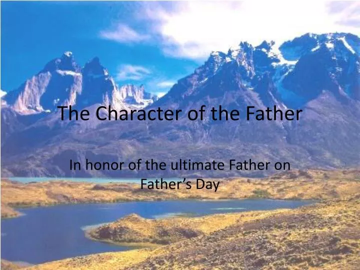 the character of the father